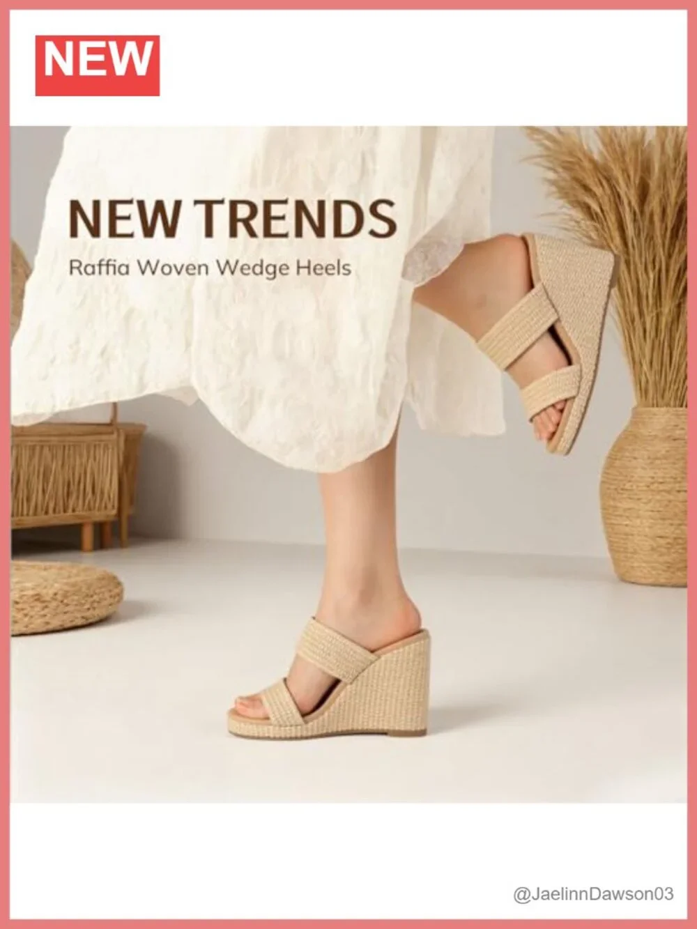 Women's Wedge Sandals - Open Toe Espadrilles with 3.62